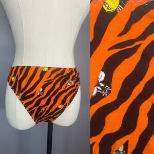 Vintage 1990s Deadstock Looney Tunes Panties Tiger Stripe Tweety Sylvester SZ 6